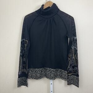 Vintage Y2K Jean Paul Gaultier Maille Femme Mesh Sleeve Top Womens L Large READ